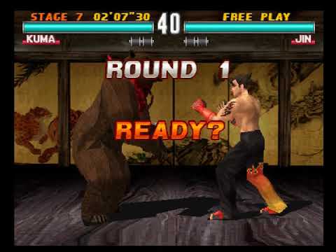 Tekken 3 ( PS1 ) - Kuma - Arcade Mode - Arranged Music ( July 25, 2018 )