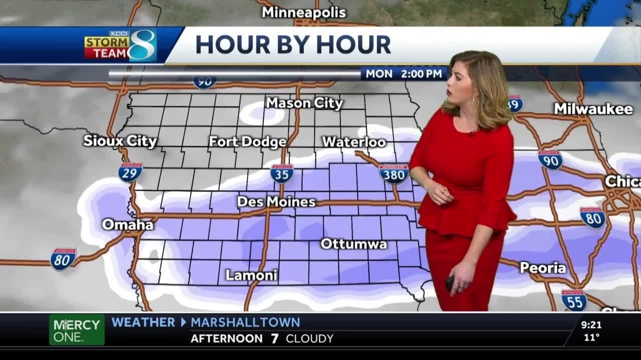 Multiple rounds of snow while temperatures drop - YouTube
