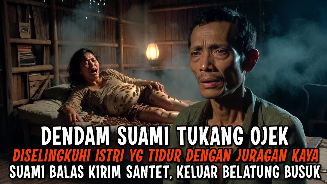 NGERI ! DENDAM SUAMI TUKANG OJEK YANG DISELINGKUHI ISTRI, KEMALUAN ISTRI BUSUK PENUH BELATUNG