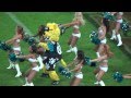 Jaxson De Ville gets down with the Cheerleaders at Wembley 2013
