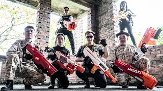 LTT Game Nerf War : Captain Warriors SEAL X Nerf Guns Fight Crime Mr Close Crazy Dark Trading Squad