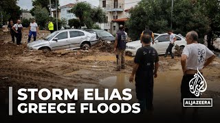 Homes flooded as Storm Elias hits battered Volos in central Greece