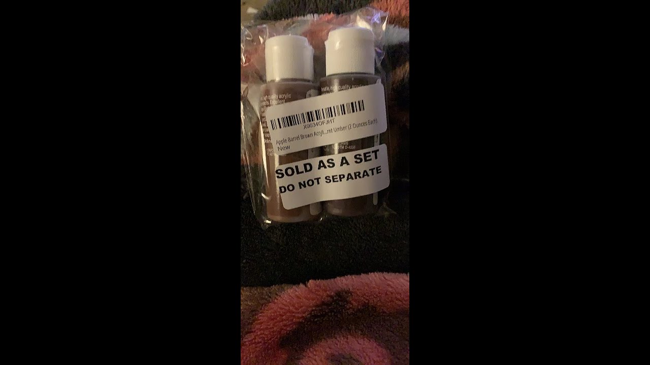 Apple Barrel Brown Acrylic Paint Set Bundle Nutmeg Brown & Burnt