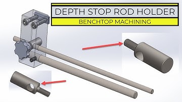 MAKE: Another steel part on the Taig Lathe! Making a rod holder for the Z depth stop!
