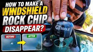 How to make a windshield rock chip disappear