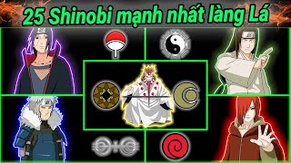 Naruto Đứng Top 2 | Bảng Xếp Hạng 25 Shinobi Mạnh Nhất Làng Lá Naruto