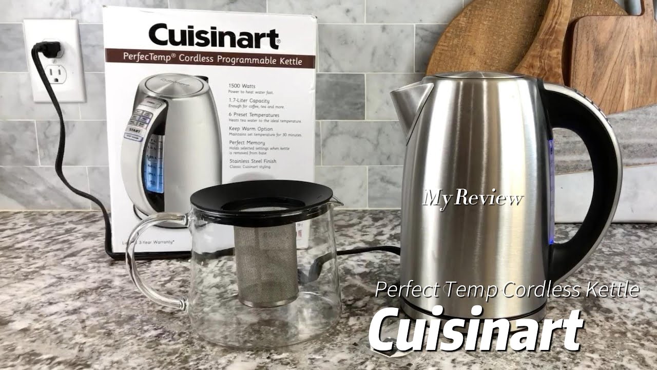 Cuisinart Perfectemp 1.7l Electric Programmable Kettle - Stainless