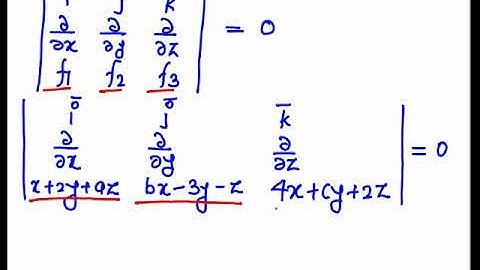 irrotational  to find values of unknown