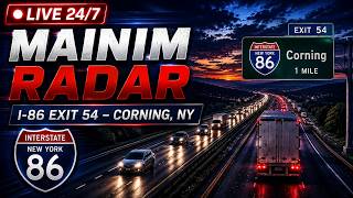 USA - New York | I-86 Corning, Exit 54 | MainimRadar 24/7 Live Stream