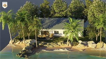 Beach in Blender with Flip Fluids