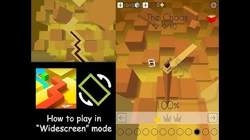 [This app only fit with Android] Dancing Line - How to play in "Widescreen" mode