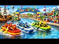 Extreme LEGO Boat Racing Through a Water Park