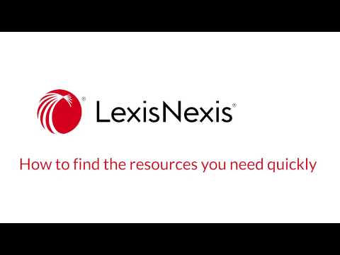 Lexis®PSL – Finding your key legal resources