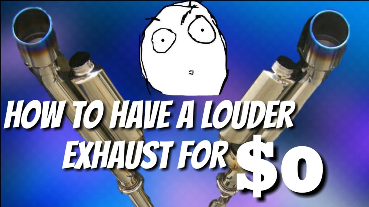 Make your car ( 350z ) louder and for free!!!! - YouTube