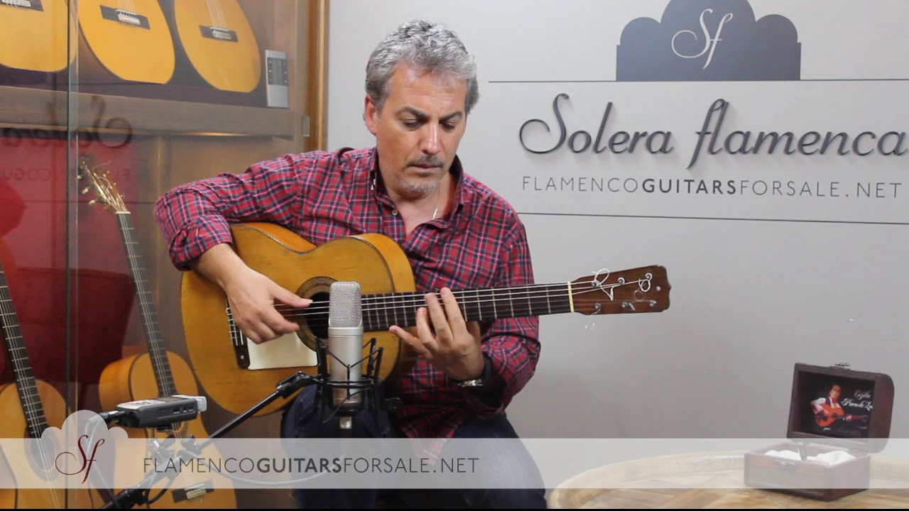 José Ramírez 1907 flamenco guitar for sale played by Pedro Javier ...