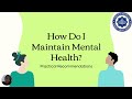 LOOKING AFTER OUR MENTAL HEALTH