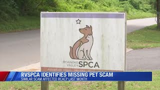 Roanoke Valley SPCA warns the public about fraudulent accounts asking for pet owner payments