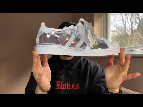 Adidas Superstar Clear (The Non Blondey) Review/comparison+on Feet 🔘⚪️🪟 -  YouTube