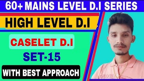 60+ HIGH LEVEL DATA INTERPRETATION SET-15 | CASELET D.I | IN TELUGU | #LEGENDQUICKTEST