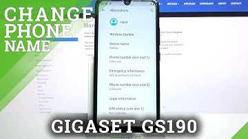 Rename GIGASET GS190 - Change Phone Name