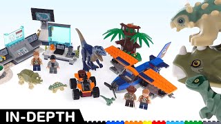 LEGO Jurassic World 2020 Dr. Wu's Lab Baby Dinos & Velociraptor Biplane Rescue! 75939 75942 reupload