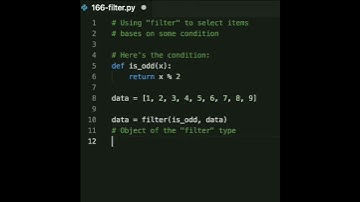 The "filter" built-in function is a handy tool to walk along a list and select only those items