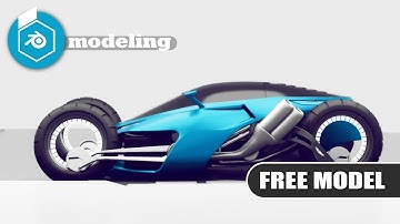 Blender sci fi sport car modeling tutorial free download