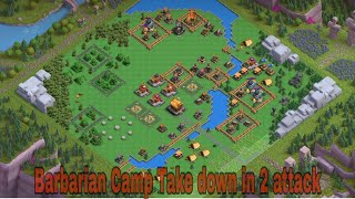 Barbarian Camp Level 3 | In 2 Attacks | Clash Of Clan |