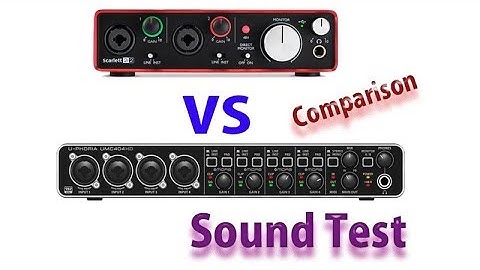 Behringer Umc 404 HD Vs Focusrite 2i2 Comparison ǁ Sound Test ǁ Dp Studio