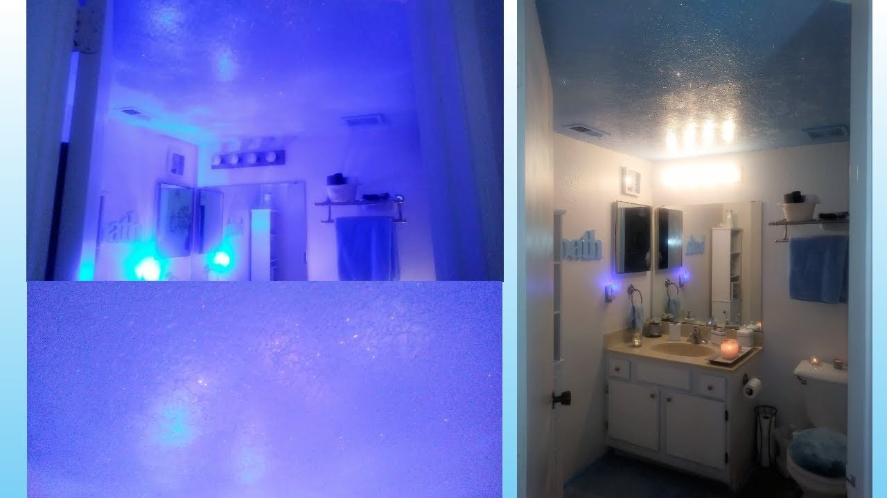 Diamond Dust Glitter Ceiling Blue Paint Ceiling