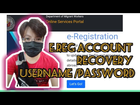 E. Registration Account Recovery| Paano Mag Recover ng Account sa E. Reg sa POEA website.