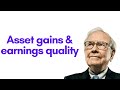 Warren Buffett on Asset gains &amp; Earnings quality (1998)