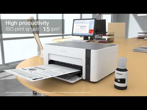 Epson EcoTank M1120黑白高速Wi-Fi 連續供墨印表機 耐用、精省、節能滿足各式列印需求