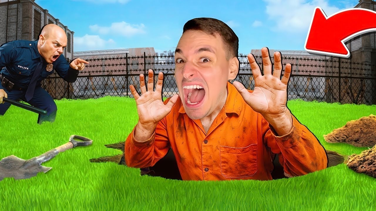 КОГАТО ИЗБЯГАМ ОТ ЗАТВОРА, ВИДЕО ПРИКЛЮЧВА! | PRISON ESCAPE CHALLENGE 