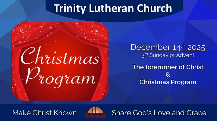 Worship // December 14 , 2025 // 3rd Sunday of Advent // Christmas Program
