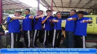 Púgiles nicas a la Copa Continental de boxeo en Costa Rica 2016