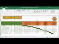 TECH-005 - Create a quick and simple Time Line (Gantt Chart) in Excel