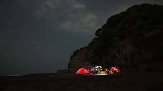 Information Free-to-Use Stock Footage of Camping on Beach News