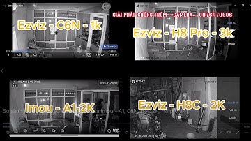 So sánh hình ảnh video camera Ezviz và imou A1,C6N, H8C 2K, H8 pro 3k -giải pháp cameraLh 0976479096