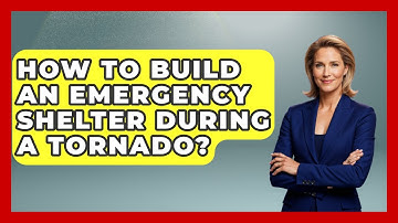 How To Build An Emergency Shelter During A Tornado? - Exploring Campgrounds