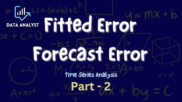 Fitted Error and Forecast Error  #timeseriesanalysis