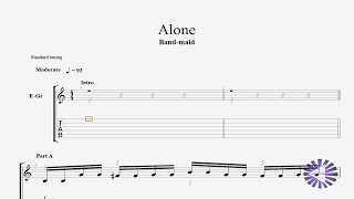 【Guitar】Alone ギターtab譜〚Band-maid〛 by NipponTAB