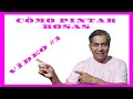 #Pinceladas Básicas La #Rosa en #Pintura Decorativa con Miguel Rincón.