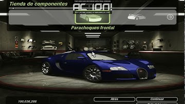 Need For Speed Underground 2 Bugatti Veyron Customization