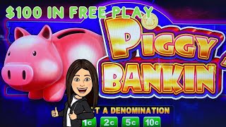 How I Turned My Free Play Into Cold Hard Cash! Piggy Bankin Slot Machine With CL Slots6