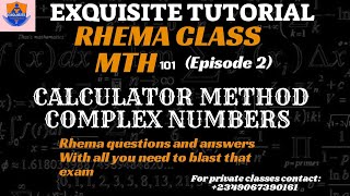CALCULATOR METHOD ( COMPLEX NUMBERS)