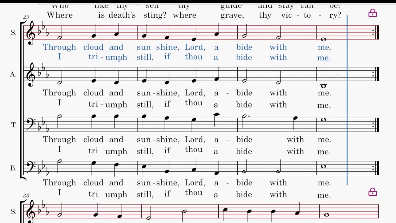 Abide With Me SOPRANO