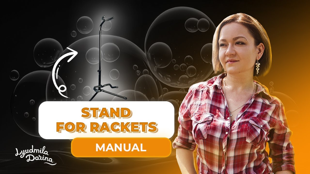 Instructions for the stand for rackets (assembly and use - 2025) - YouTube