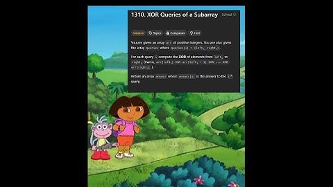 XOR Queries of a Subarray || POTD