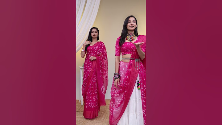 Saree to navratri outfit hack #meesho #saree #navratrichaniyacholi #navratri